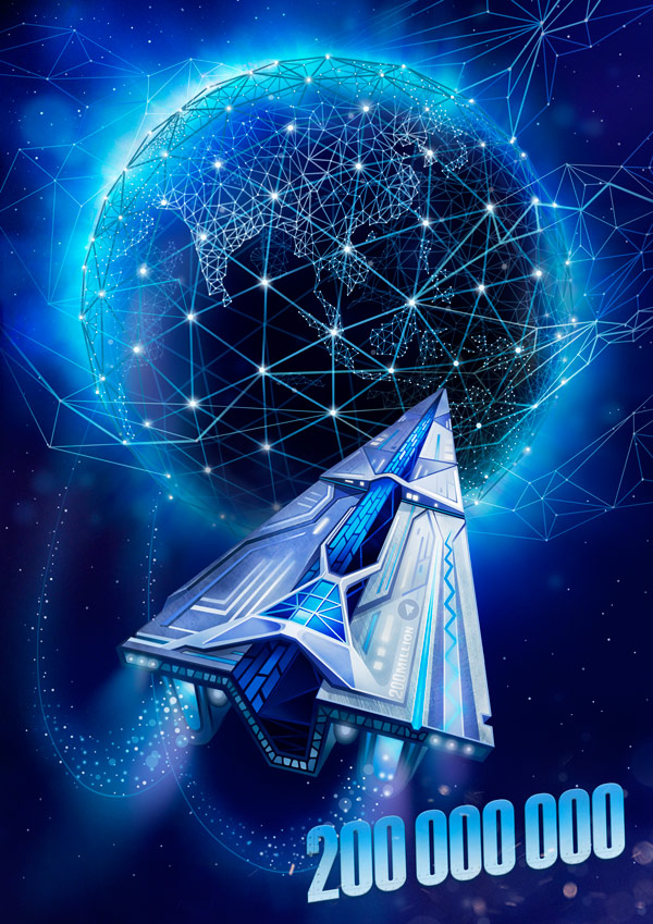 200,000,000月度活跃用户