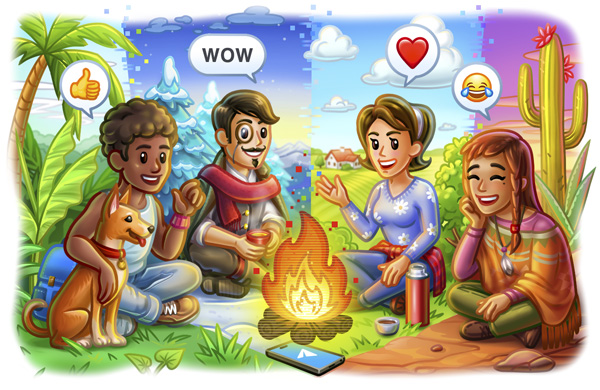 群组通话中的评论、联系人备注、建议的生日等