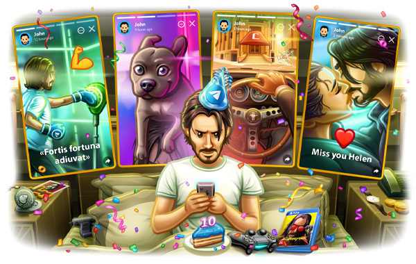 故事和10年的电报